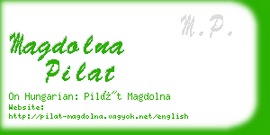 magdolna pilat business card